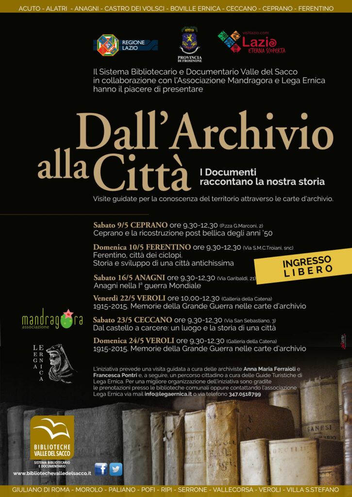 Dall’Archivio alla Città