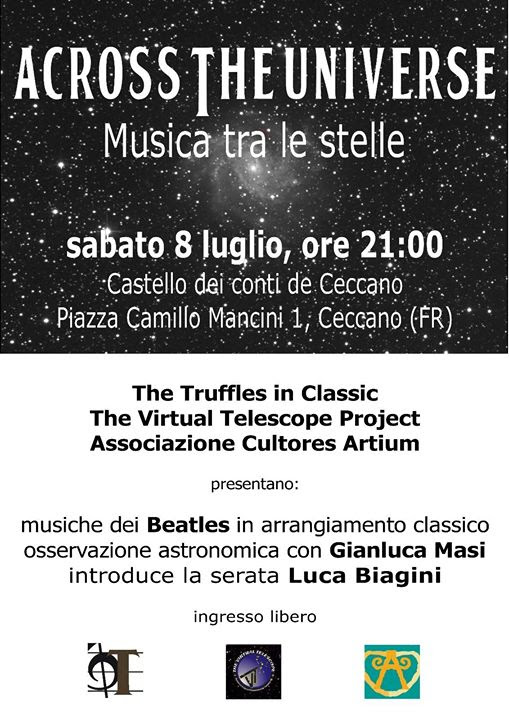 ACROSS THE UNIVERSE – Musica tra le stelle