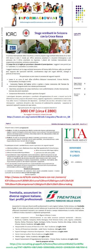Bollettino Informagiovani Ceccano n_7_2020