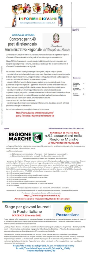 Bollettino_Informagiovani Ceccano n. 3_2021