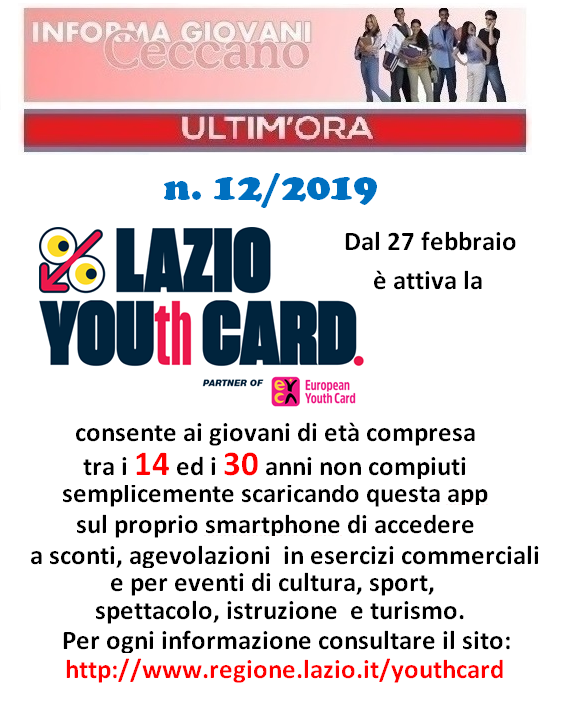 Informagiovani Ceccano Ultimora 12-2019