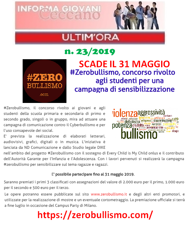 Informagiovani Ceccano Ultimora 23-2019