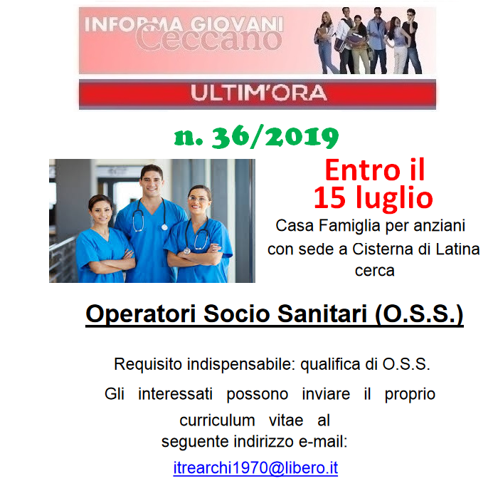 Informagiovani Ceccano Ultimora n. 36-2019