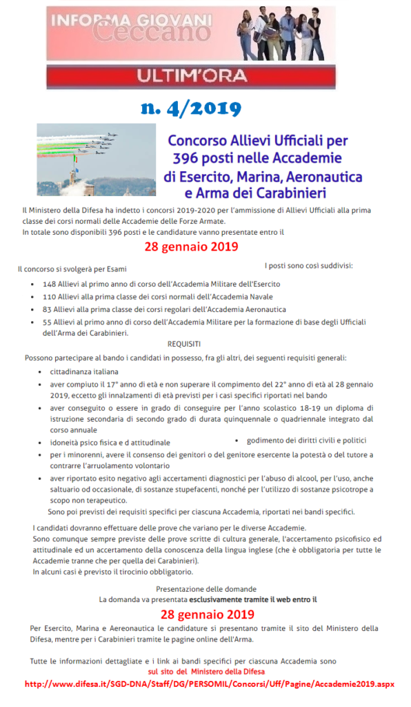 Informagiovani Ceccano Ultimora 4-2019
