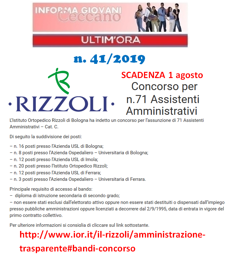 Informagiovani Ceccano Ultimora 41-2019