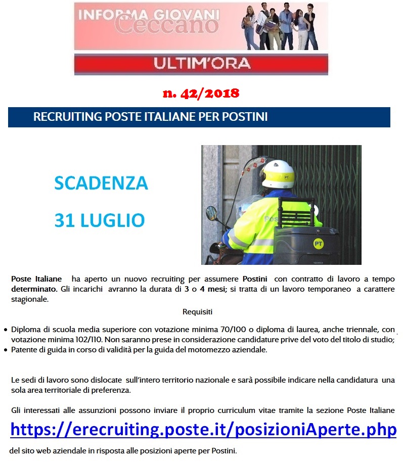 Informagiovani Ceccano Ultimora 42-2018