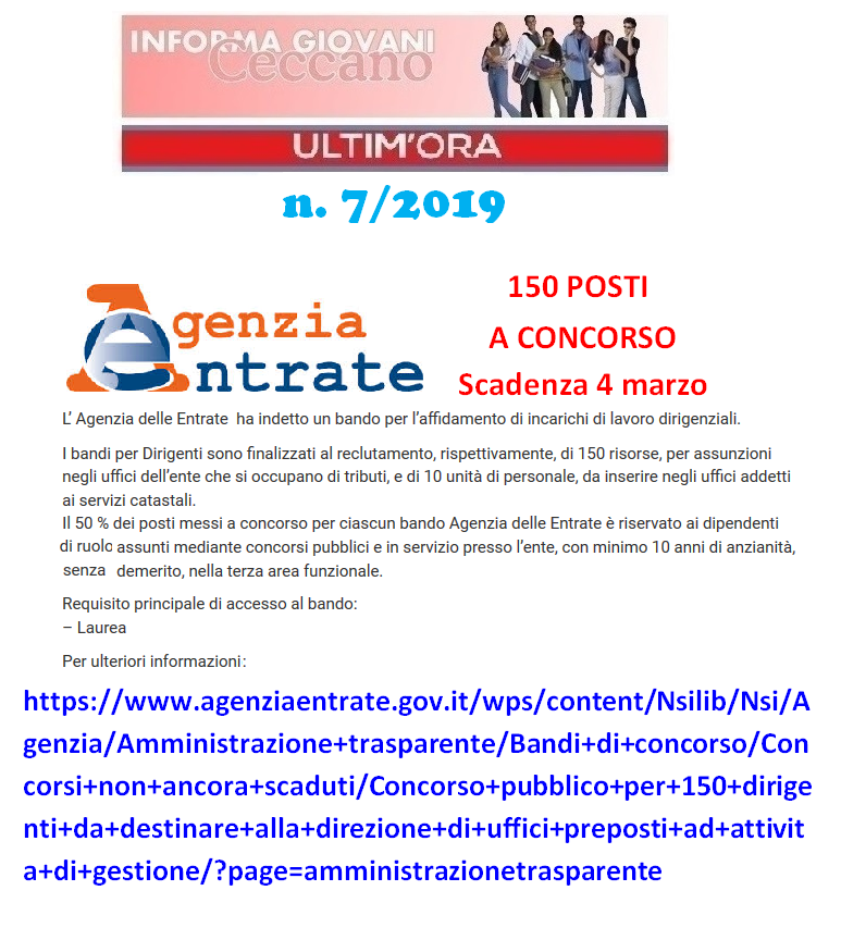 Informagiovani Ceccano Ultimora 7-2019