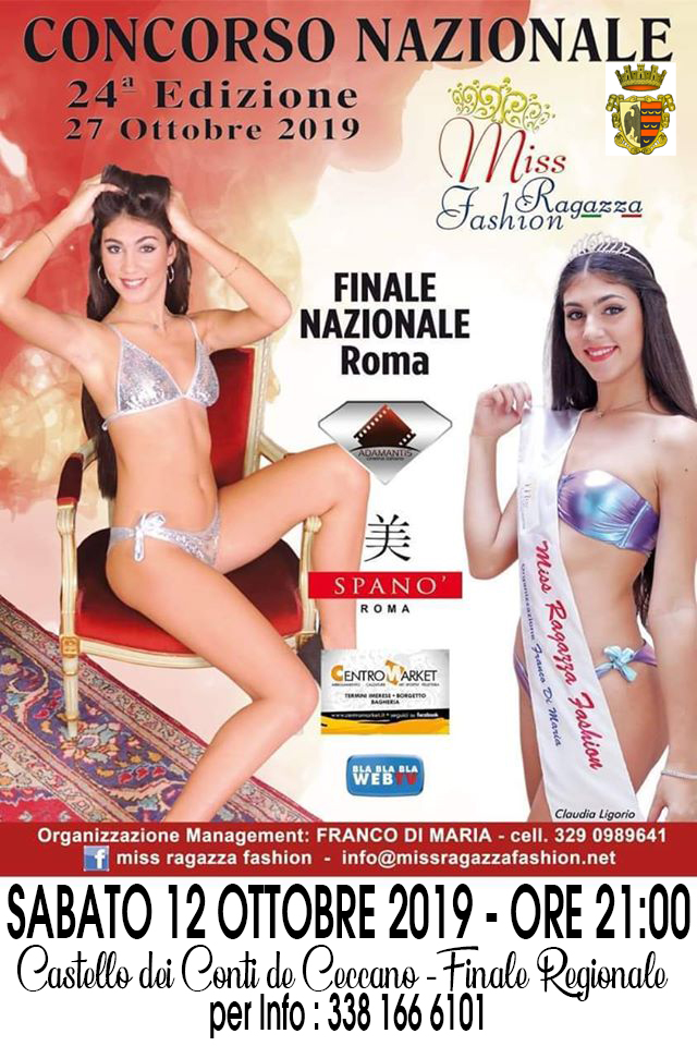 Miss Ragazza Fashion 2019 – Concorso Nazionale – 24^ Ed.