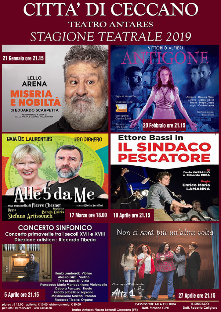 Stagione Teatrale 2019