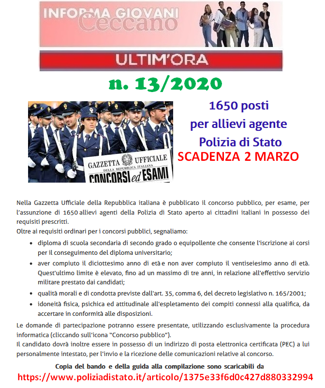 Informagiovani Ceccano Ultimora 13-2020