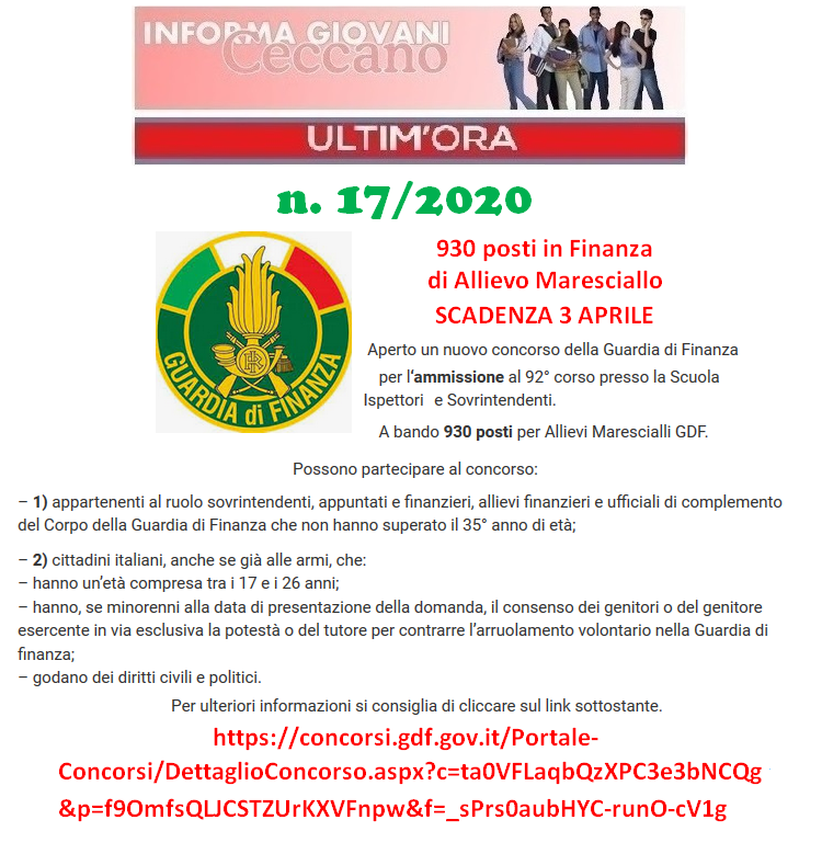 Informagiovani Ceccano Ultimora 17-2020