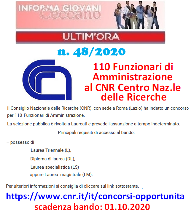 Informagiovani Ceccano Ultimora 48-2020