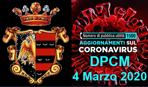 Coronavirus: DPCM 04 Marzo 2020 – Chiusura scuole fino al 15 marzo