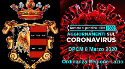 Covid-19 – DPCM 8 mar 2020 + Ordinanza Regione Lazio n.Z00004 – 08 mar 2020