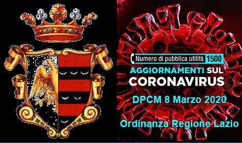 Covid-19 – DPCM 8 mar 2020 + Ordinanza Regione Lazio n.Z00004 – 08 mar 2020