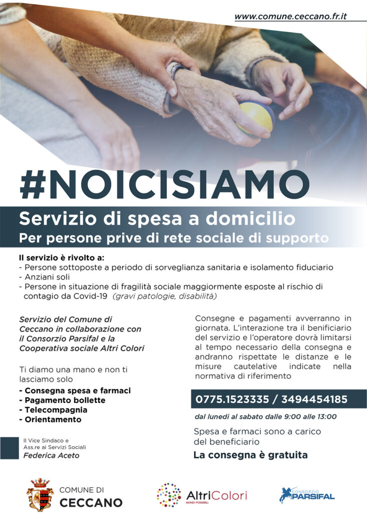 Servizio di spesa a domicilio – #NOICISIAMO