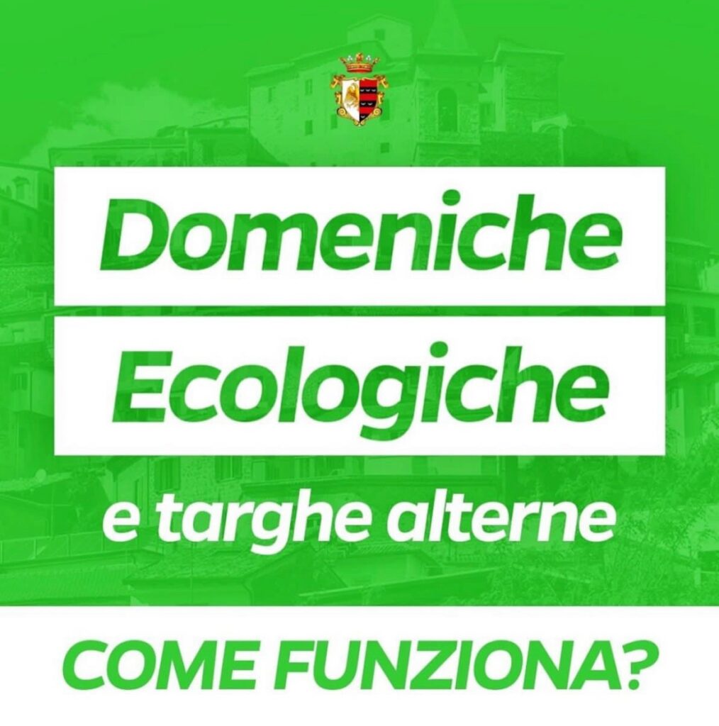 Divieto di circolazone e domeniche ecologiche 2023 – come funziona