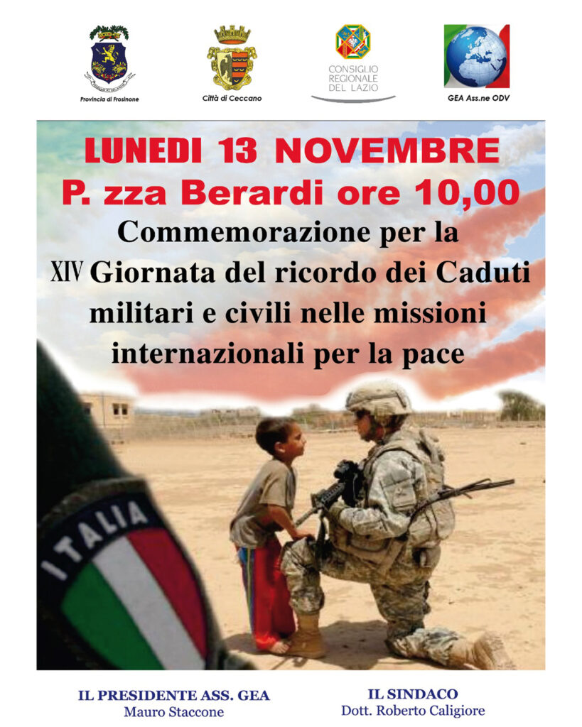 Commemorazione XIV giornata del ricordo dei Caduti militari e civili