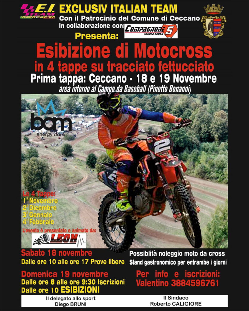 Esibizione di Motocross – 18 e 19 nov. 2023